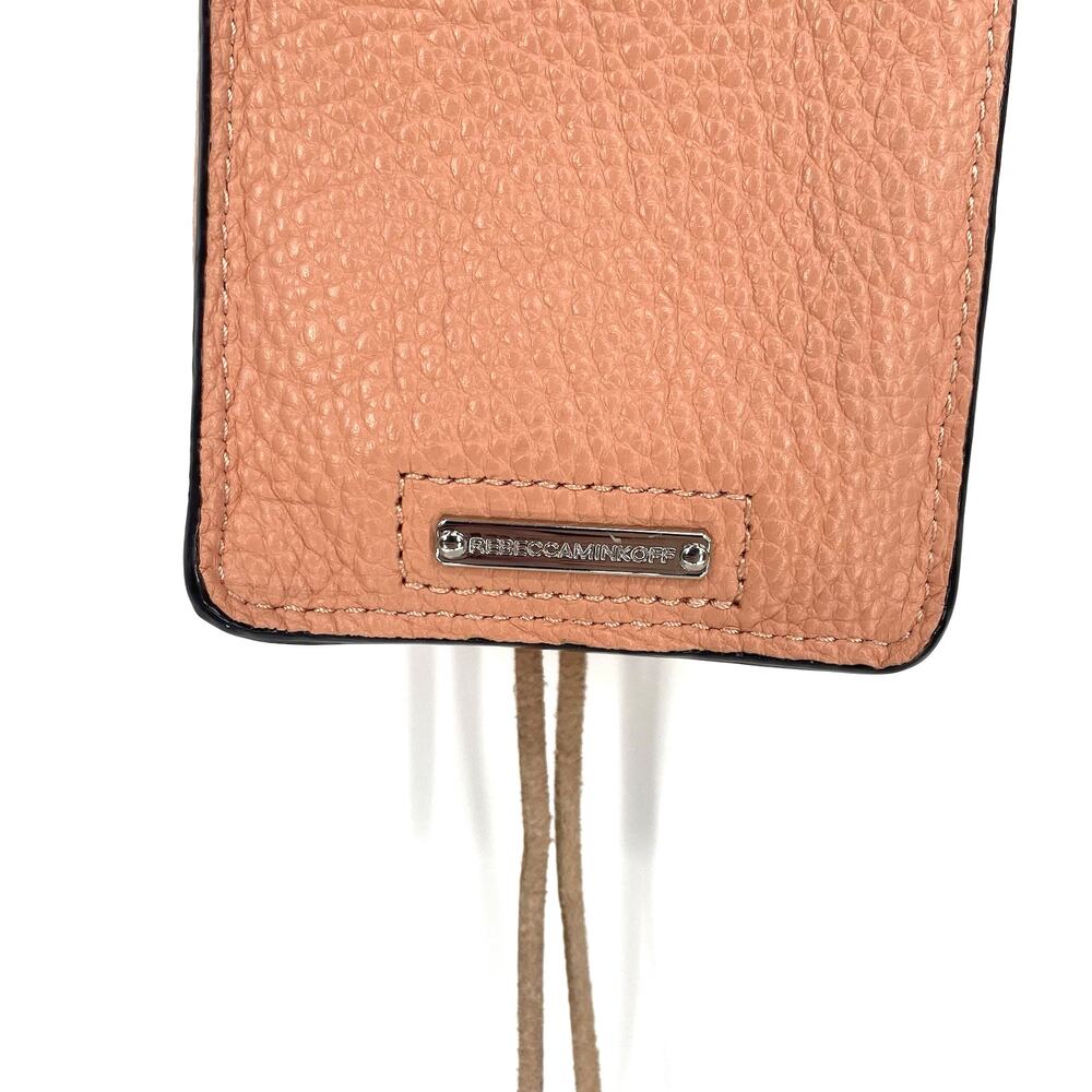 Rebecca Minkoff Isobel Leather Phone Crossbody Bag Blush Mini Purse - Picture 3 of 6